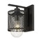 Z-Lite Kipton 1 Light Wall Sconce, Matte Black & Clear 3037-1S-MB - alternate 6